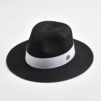 Panama Hat – Structured Shape With Decorative Contrast Band
