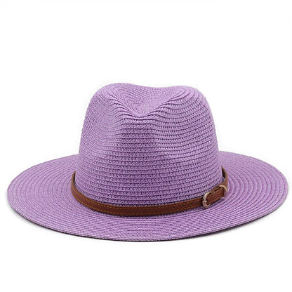 Panama Hat – Summer Style with Leather Buckle Band