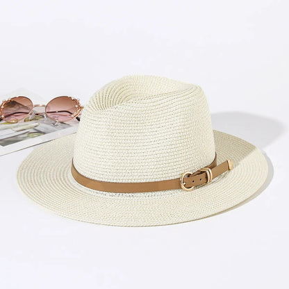 Panama Hat – Lightweight Summer Style with Leather Buckle Detail