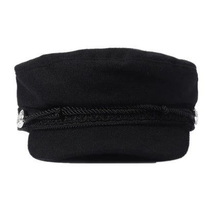 Sailor Cap – Embroidered Rope Band & Nautical Buttons