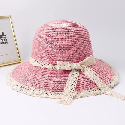 Straw Hat – Retro Bow Tie Style With Chic Summer Flair