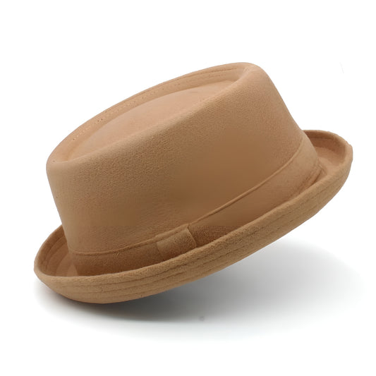 Pork Pie Hat – Wool Blend Casual Style