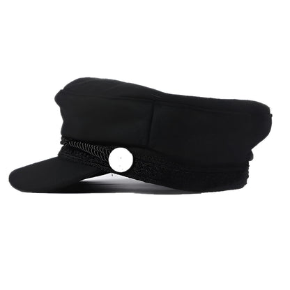 Sailor Cap – Embroidered Rope Band & Nautical Buttons