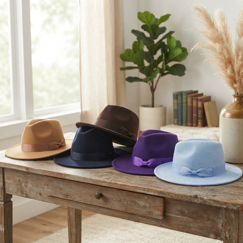 Classic Fedora Hat – Timeless Style with Bow Accent