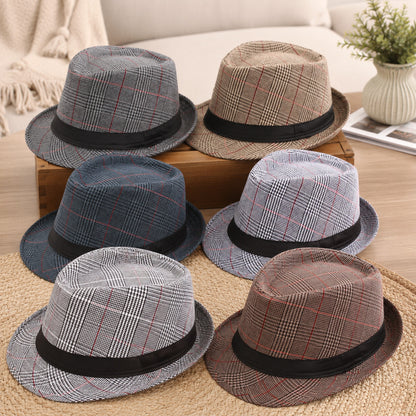 Trilby Hat – Classic Check Pattern