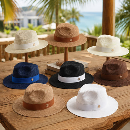 Panama Hat – Structured Shape With Decorative Contrast Band