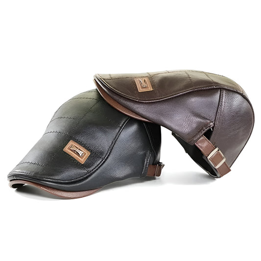 Classic Men’s Leather Flat Cap