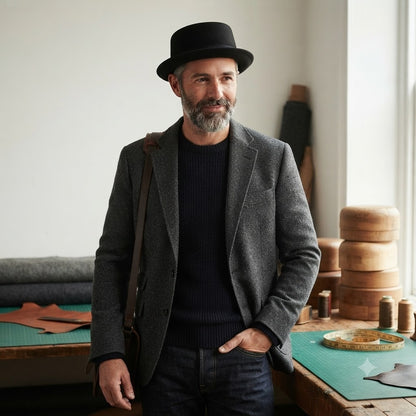 Pork Pie Hat – Wool Blend Casual Style