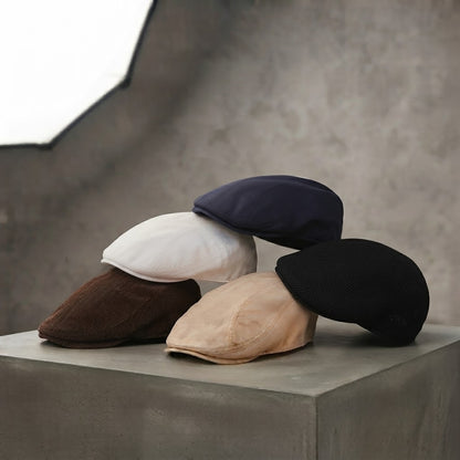 Flat Cap – Classic Cotton Structure with Subtle Paneling