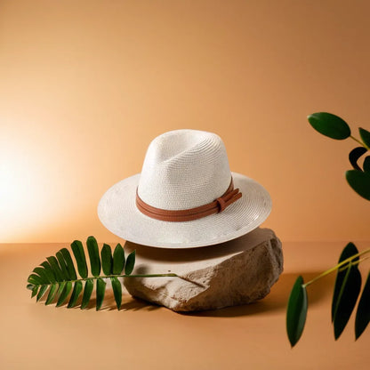 Panama Hat – Wide Brim With Double Leather Strap